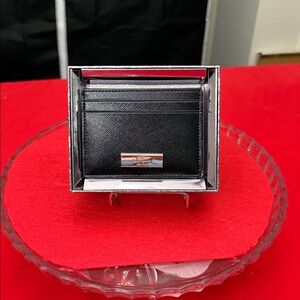 Kate Spade  Black Leather Card Holder NIB